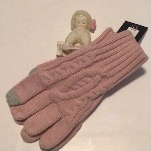 GAP Cable Touch Screen Gloves Pink